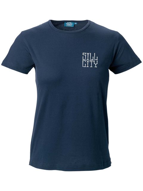 T-shirt Woman, Navy - Sill City Text (small logo)